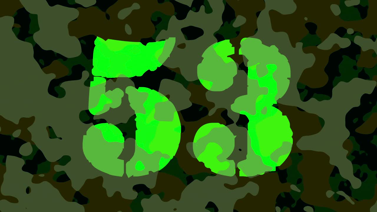 cuenta atrás militar de 4k. 60 segundos