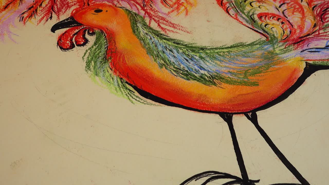 Disegno di un gallo
