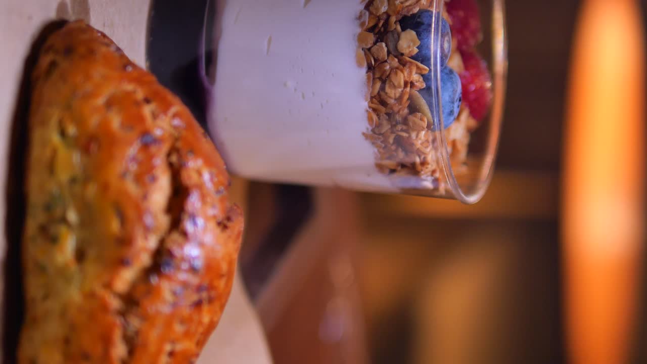 Parfait with yogurt, granola and berries