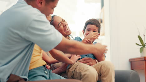 Familie,-Lustig-Oder-Mit-Den-Eltern-Kitzeln