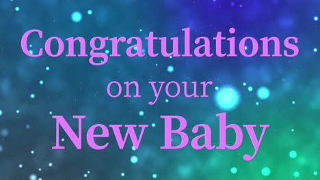 congratulations on your new baby message text animation motion graphics