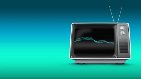 televisión con electricidad estática en su pantalla