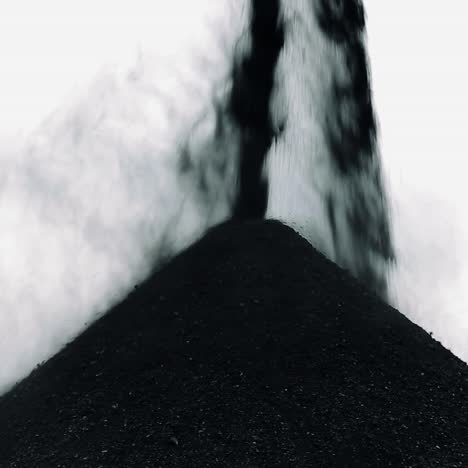coal piled in heap