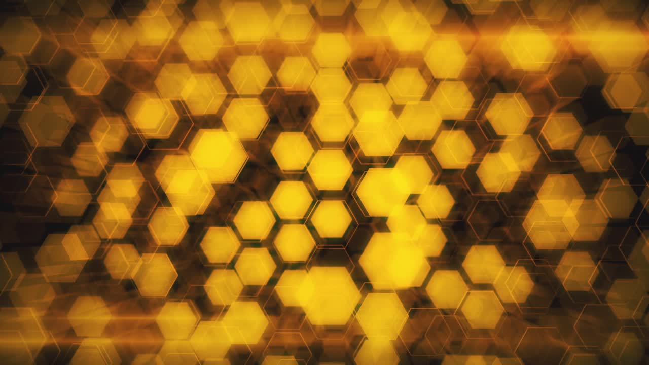 patrón de hexágono dorado abstracto