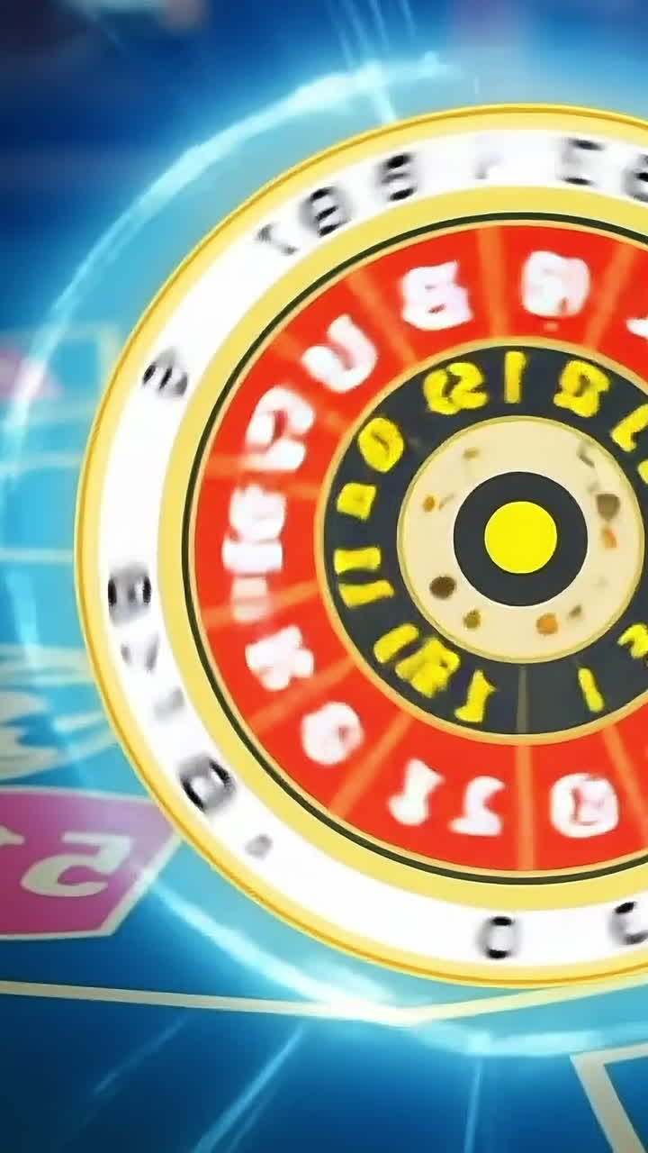 Casino roulette spinning. A roulette wheel spins rapidly at a casino table while players watch in anticipation during an evening of excitement.