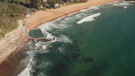 Strand--Und-Felstexturen-Aus-Sydney,-Australien