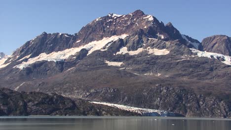 snow-capped mountains of alaska, reid inlet and reid glacier