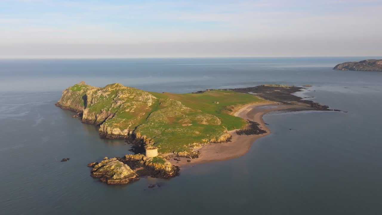 Aerial View of Ireland’s Eye and Howth Peninsula - 4K Cinematic Drone Footage 05.13
