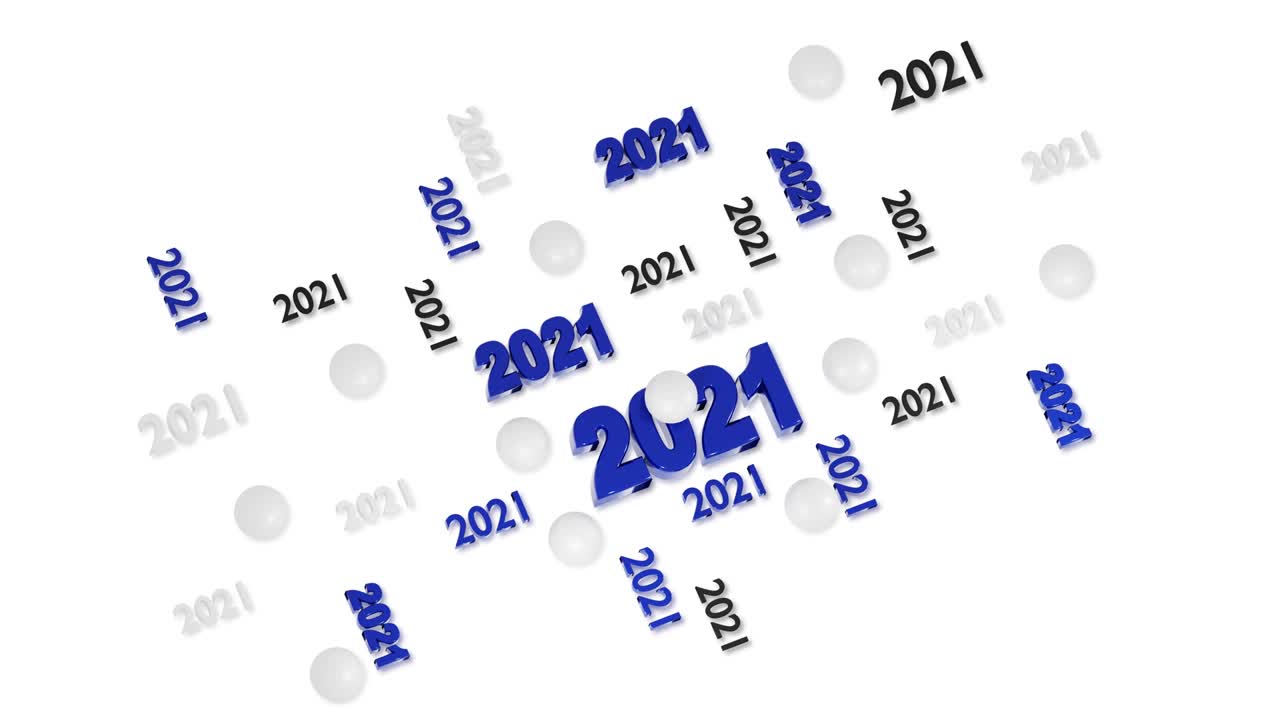 muchos diseños de balonmano 2021 con bolas y reflejos en movimiento en bucle en blanco