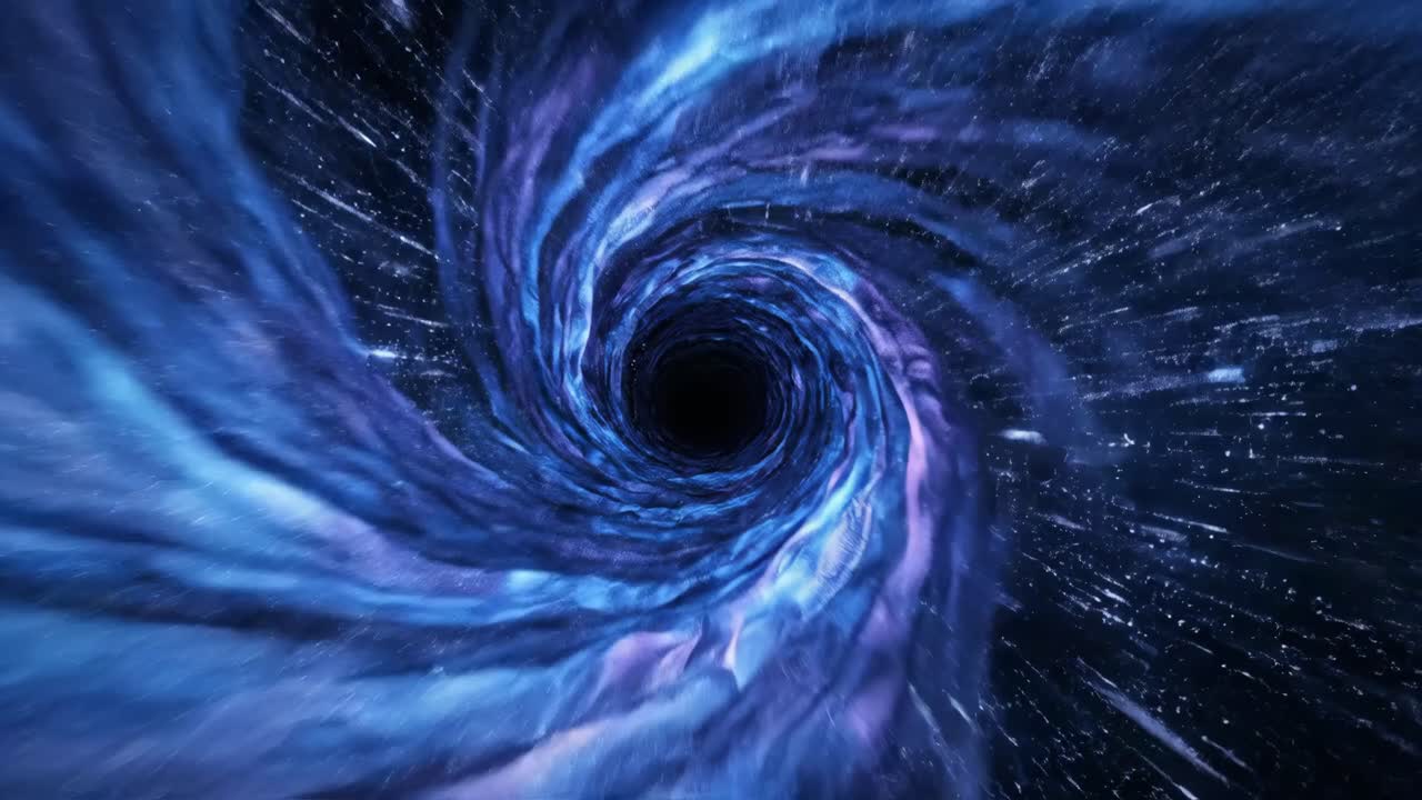 túnel de agujero de gusano abstracto