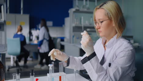 scientist conducting experiments in a laboratory