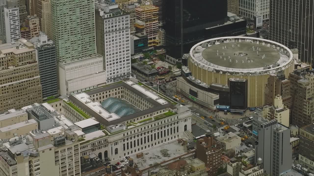 Aerial View of New York City Buildings