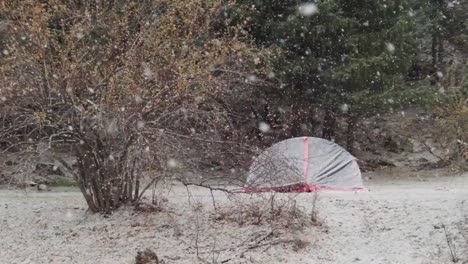 camping at 3500m on song-kul lake with beautiful river running