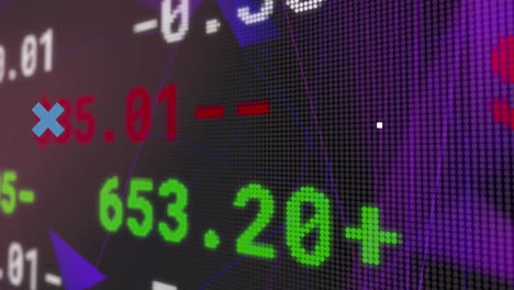 animación del procesamiento de datos sobre un fondo negro