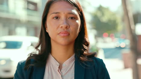 asian business woman, street