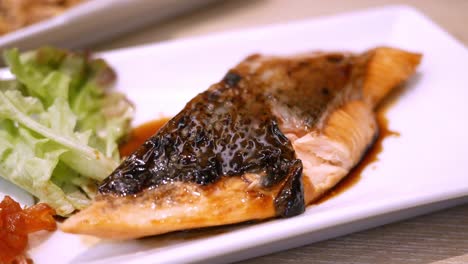 Detail-of-plate-with-piece-of-grilled-salmon-with-salad