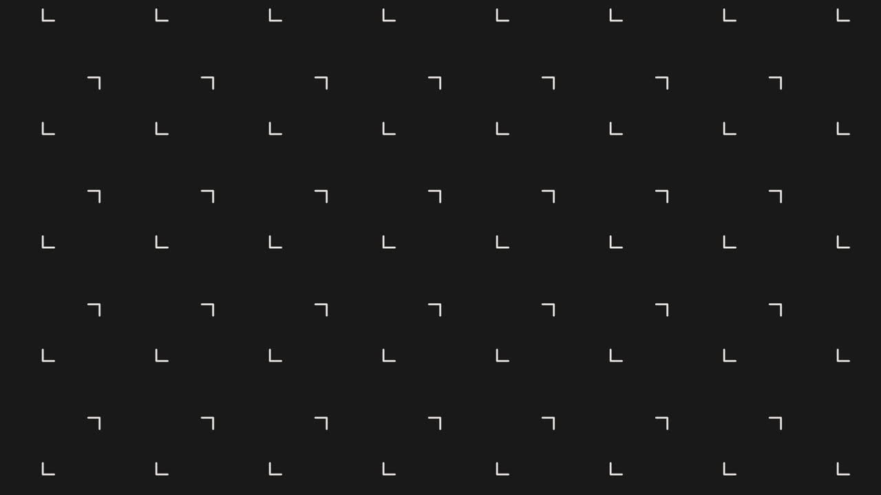Monochromatic white pixels and triangles in rows pattern