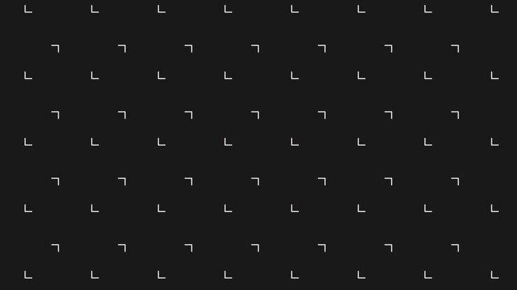 pixels brancos monocromáticos e triângulos em linhas