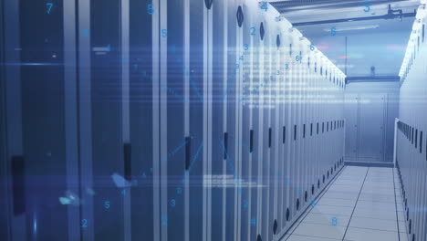 animation of data processing over computer servers