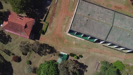 Imágenes-Aéreas-Cinematográficas-De-Las-Instalaciones-De-Procesamiento-De-Yerba-Mate-En-Misiones,-Jardin,-America,-Argentina,-Drone