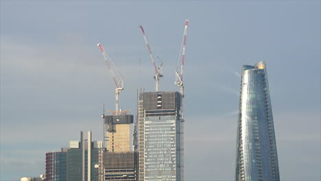 sunlight reflects of skyscrapers in sydney, australia