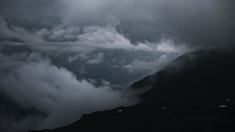 misty mountain peaks