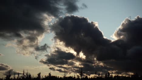 timelapses of crazy moving clouds in iceland