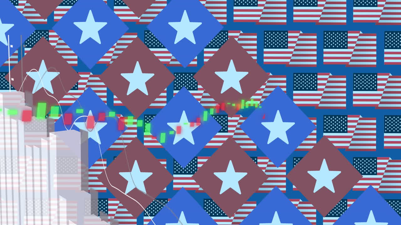 미국 발에 대한 통계 처리의 애니메이션