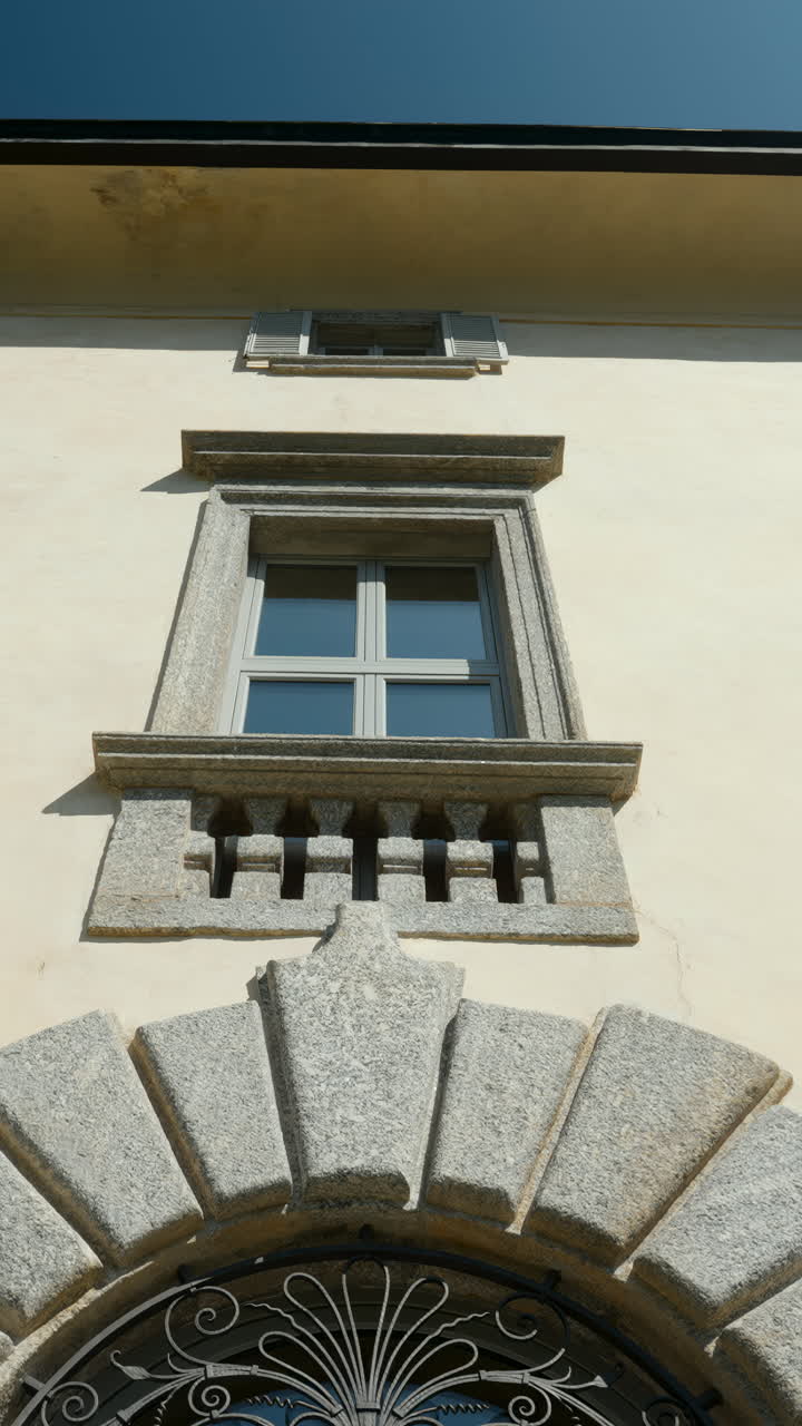 Architectural detail of a building facade