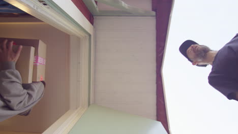 package delivery at doorstep