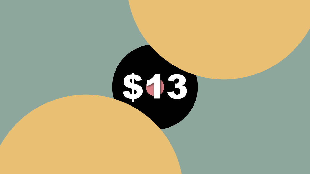 Explore a vibrant graphic showcasing unique price offers in a modern artistic style