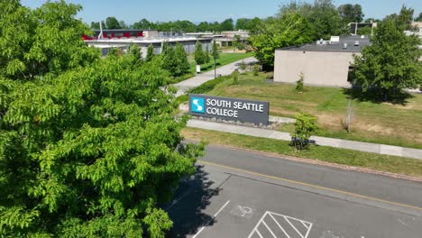 Aerial-view-of-the-South-Seattle-College-sign-at-the-campus-entrance