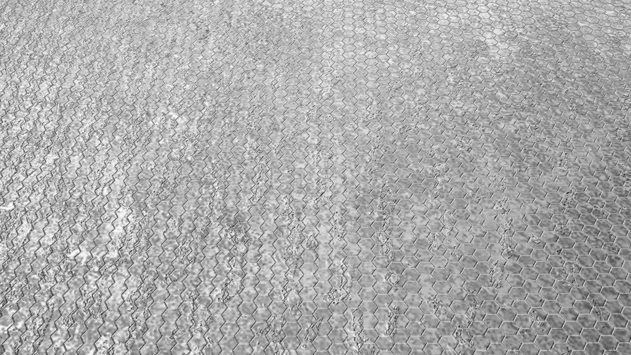 fondo de textura hexagonal plateado (con bucle)