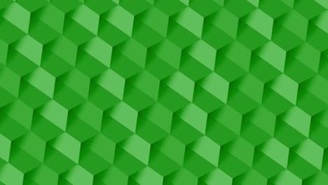patrón de cubo en 3d verde
