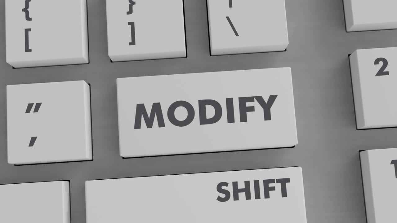 MODIFY BUTTON PRESSING ON KEYBOARD