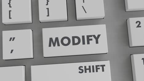 modify button pressing on keyboard