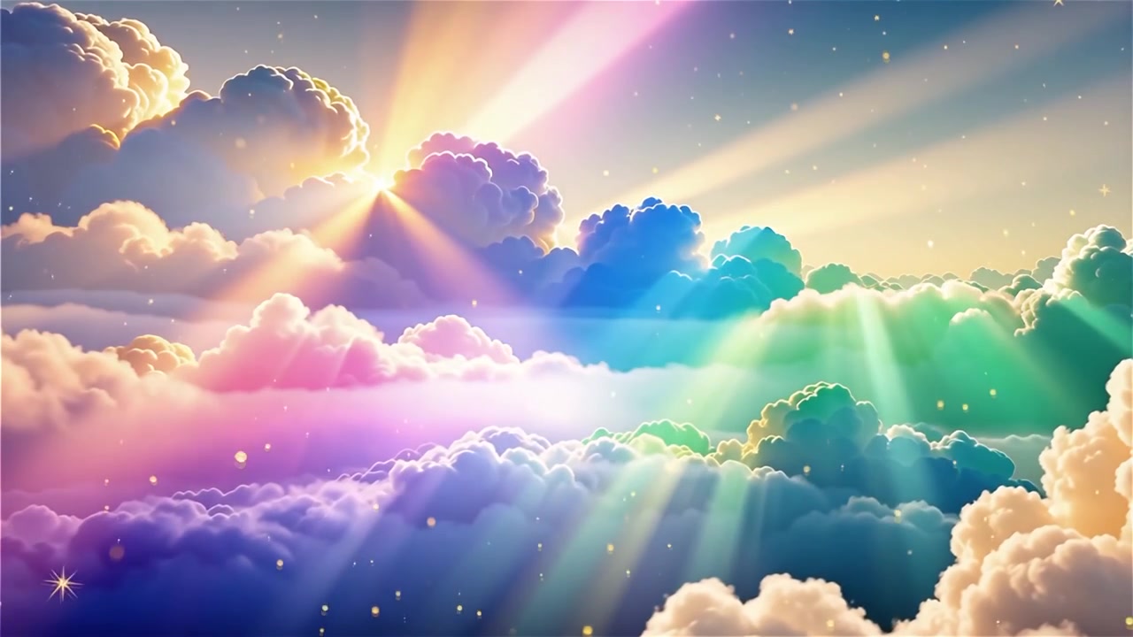 Christian Heavenly Light Worship Background