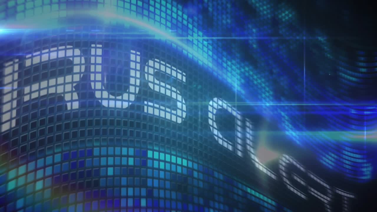 Pulsing center node starting network growth, nodes spawning, linking, ringing to show user links