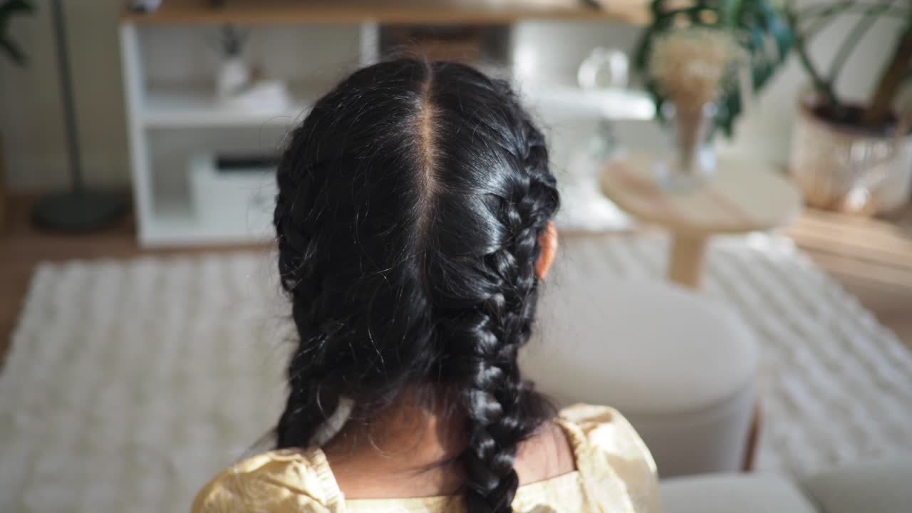 Girl with Braided Hair