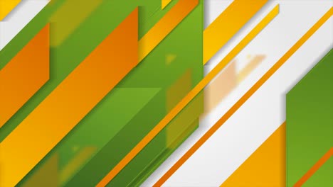 contrast green orange geometric tech abstract motion background