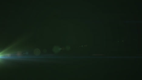 animation of glowing lights and copy space on dark background