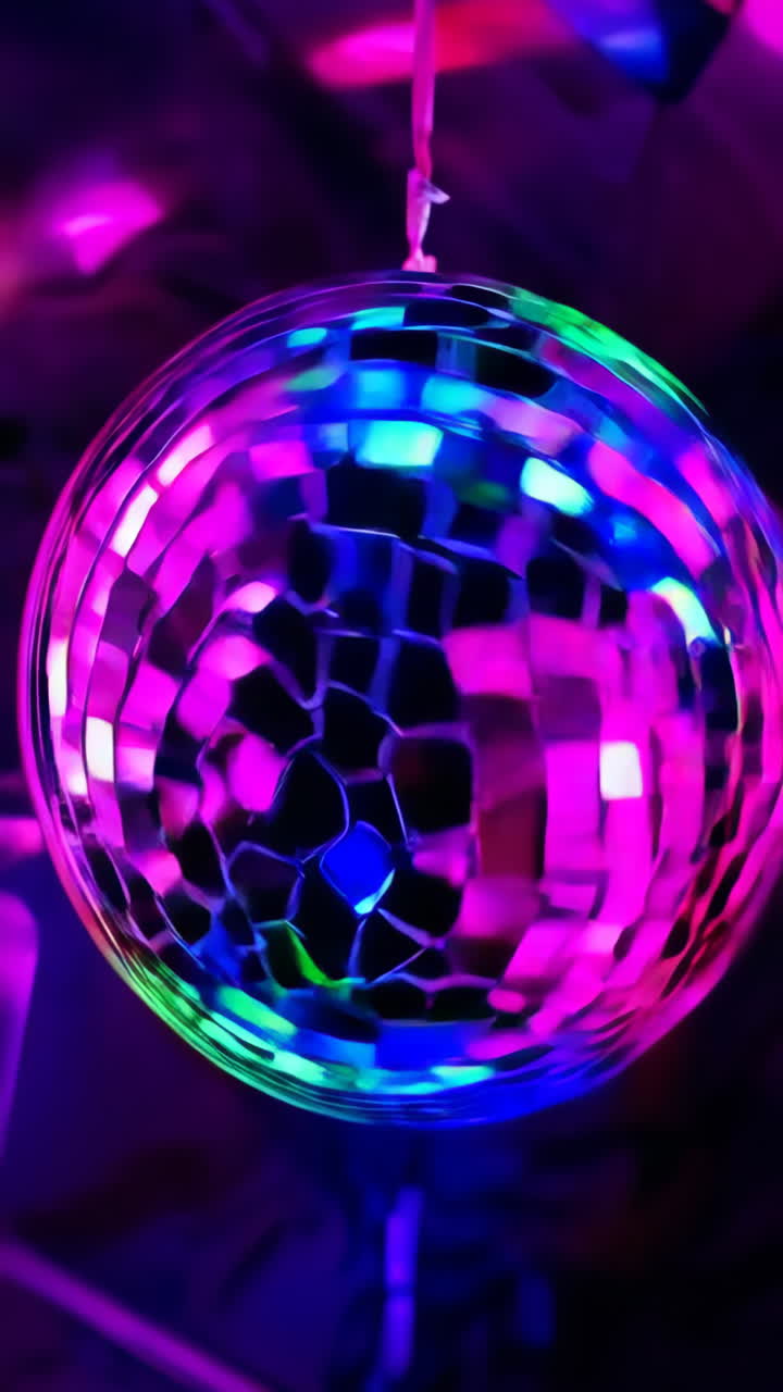 bola de discoteca de colores