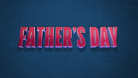 Staggered-red-and-blue-letters-spell-Father's-Day-on-blue-background