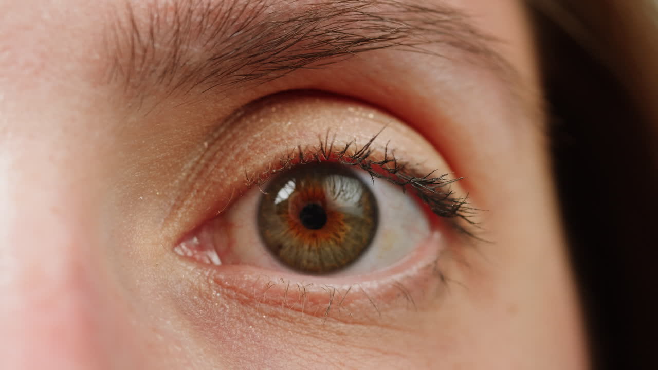 여자의 눈의 클로즈업