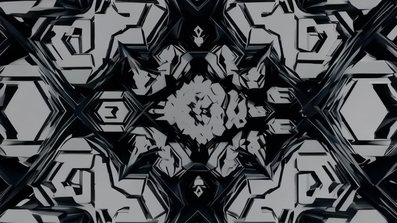 Abstract Geometric Black and White Pattern Backgrounds
