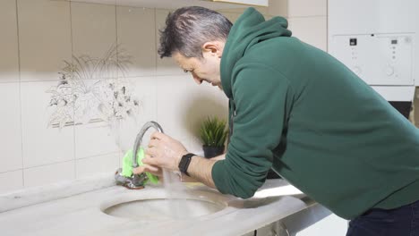 The-landlord-noticed-the-broken-faucet.-Flooding.