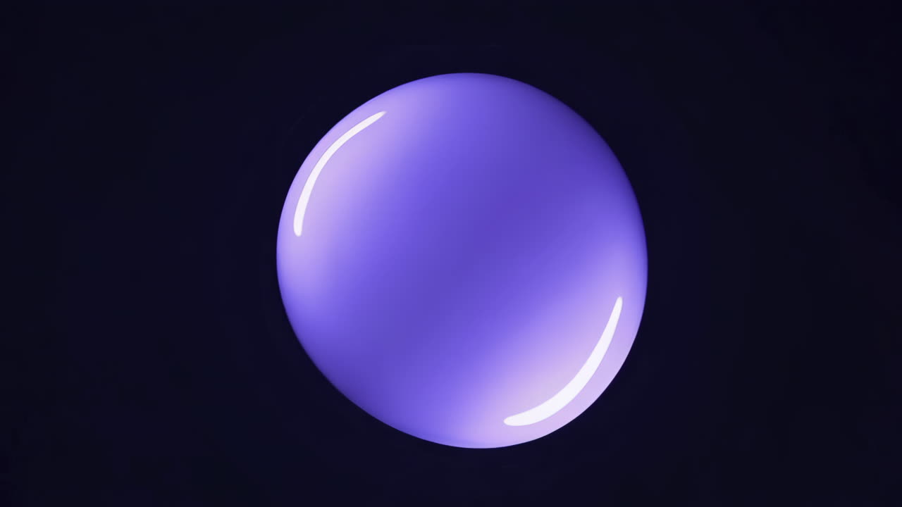 Purple Oval Shape