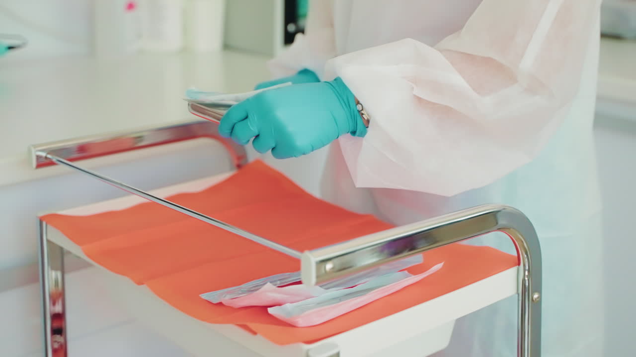 organización de suministros para procedimientos dentales