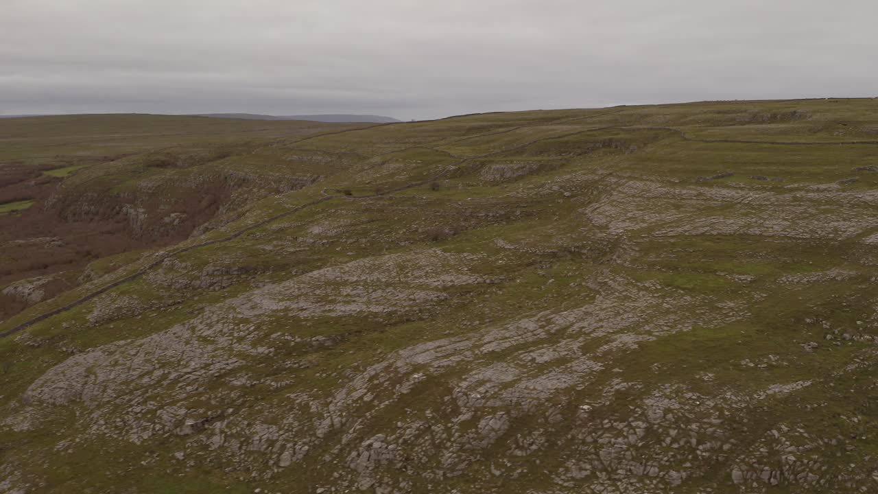 воздушная часть национального парка буррен на вершине горы