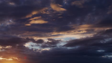 dramatic sunset cloudscape